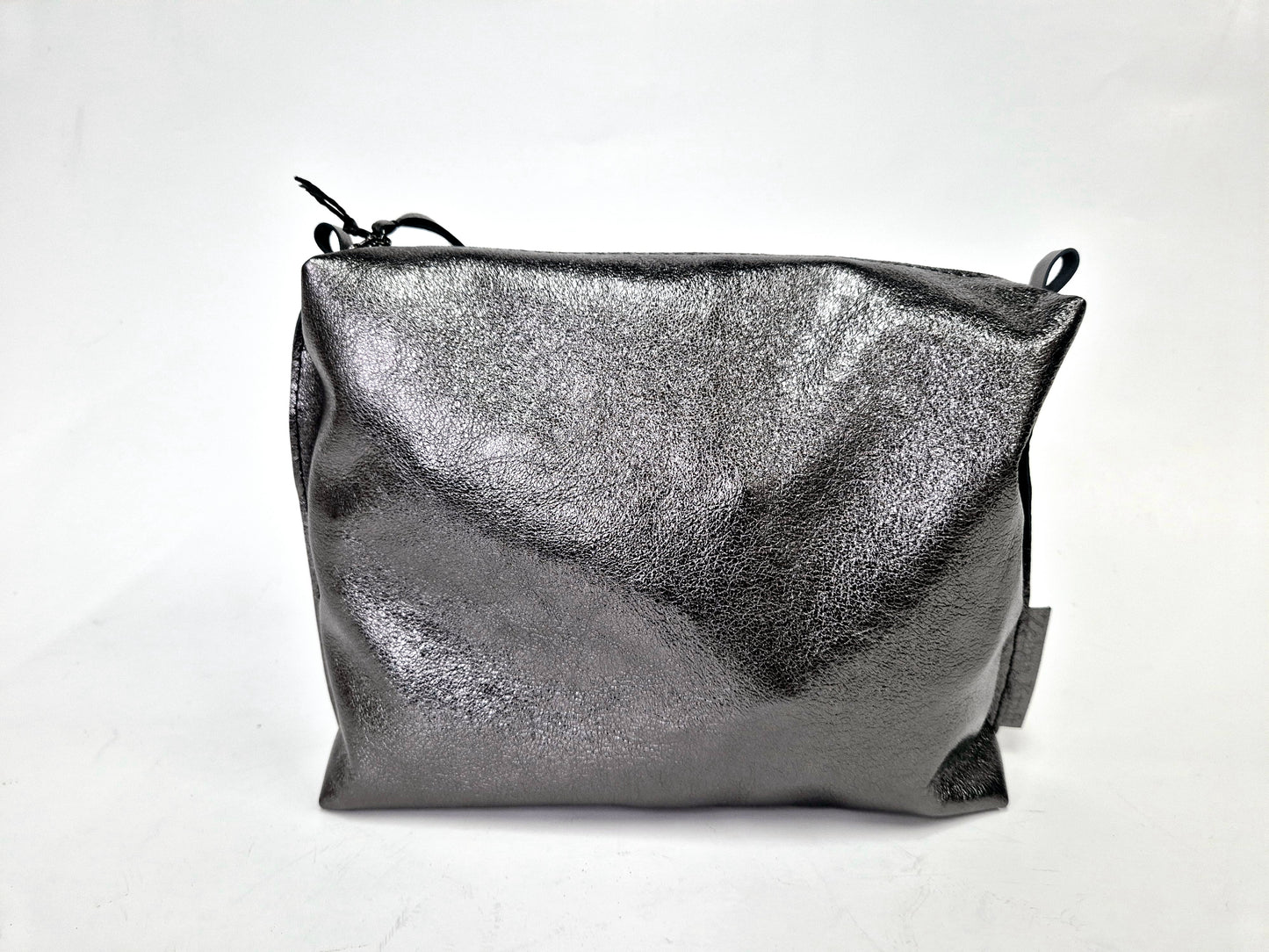 Cosmetic bag Black metallic