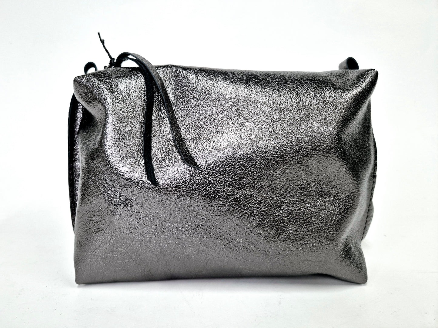 Cosmetic bag Black metallic