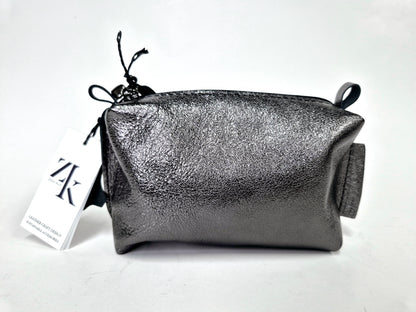 Cosmetic bag Black metallic