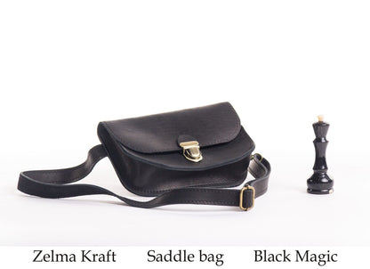 Saddle belt bag Black soft