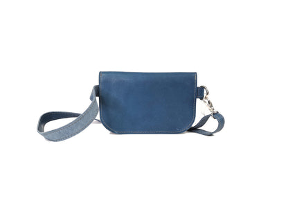 Saddle belt bag Denim small blue