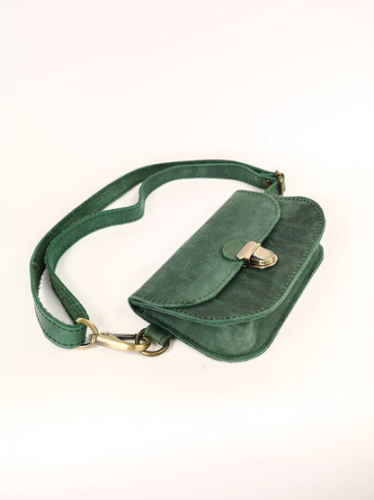 Saddle belt bag  small Green