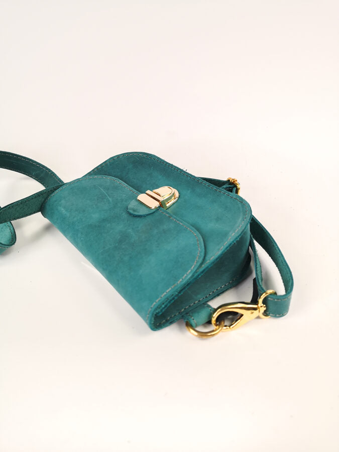 Saddle belt bag Quetzal Green small