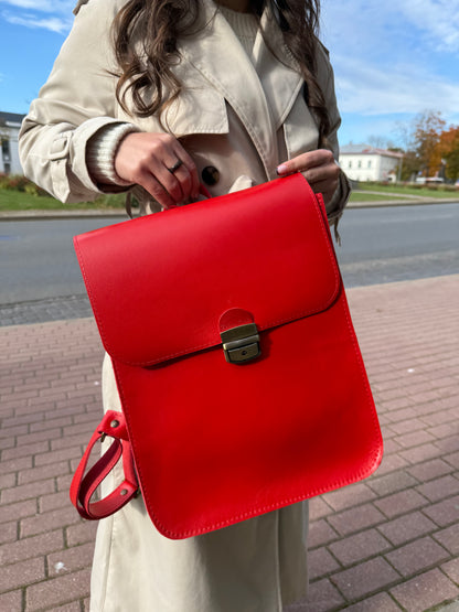 Saddle backpack Red