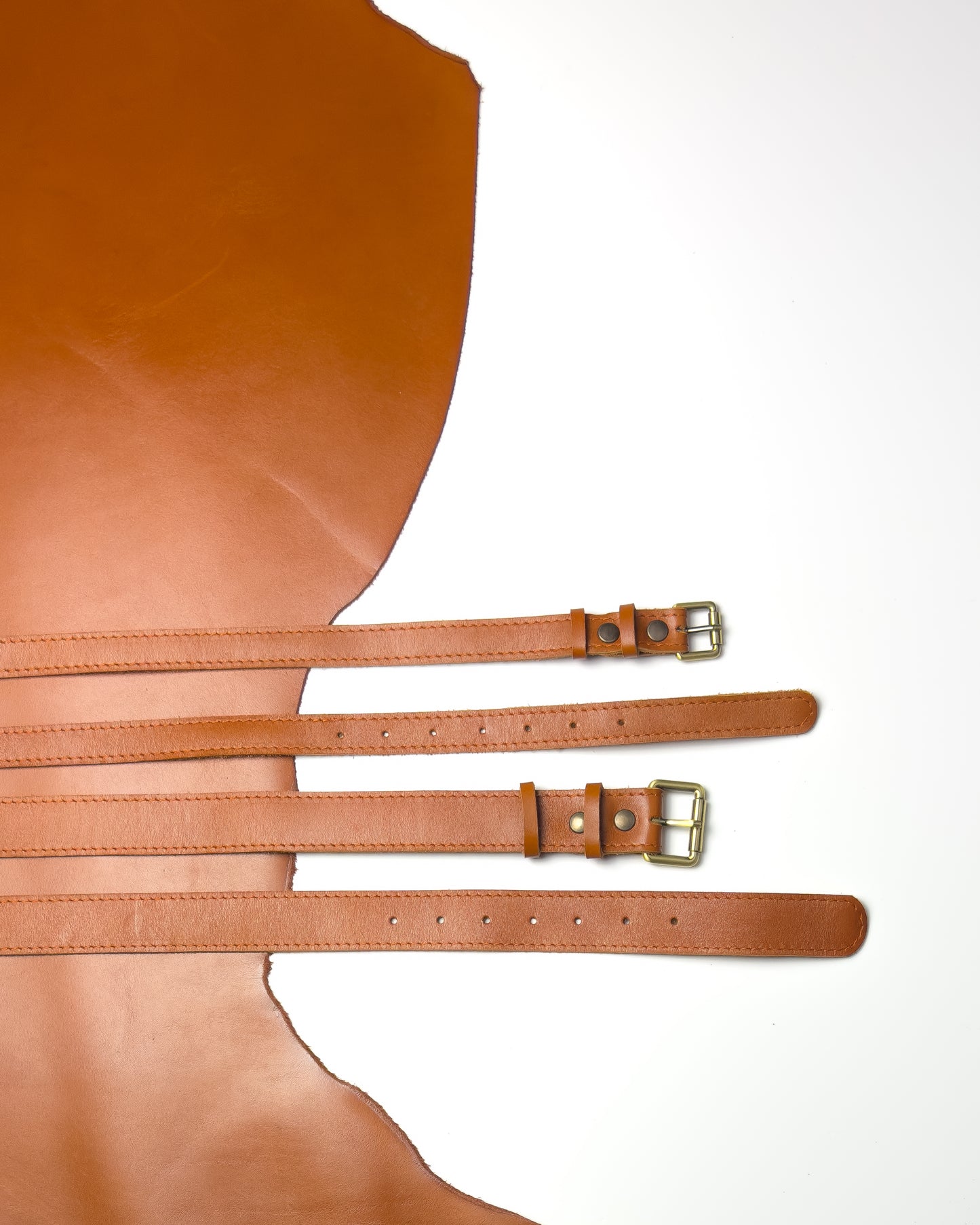 Saddle belt Light brown