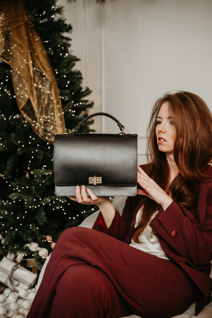 Portfelis Melns Vidējais