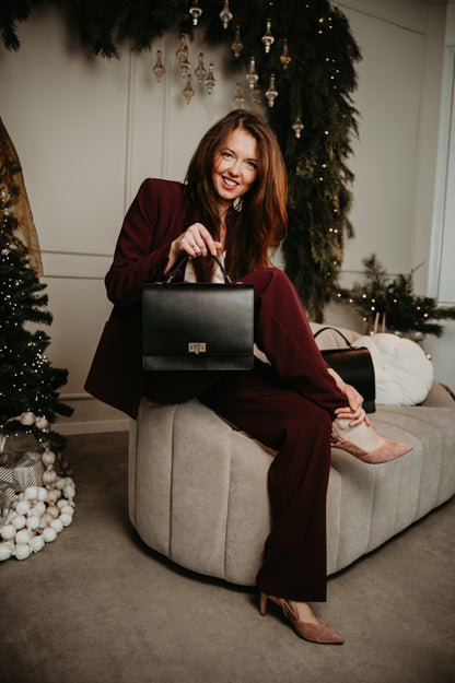 Portfelis Melns Vidējais