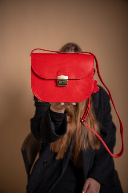 Saddle bag M Red