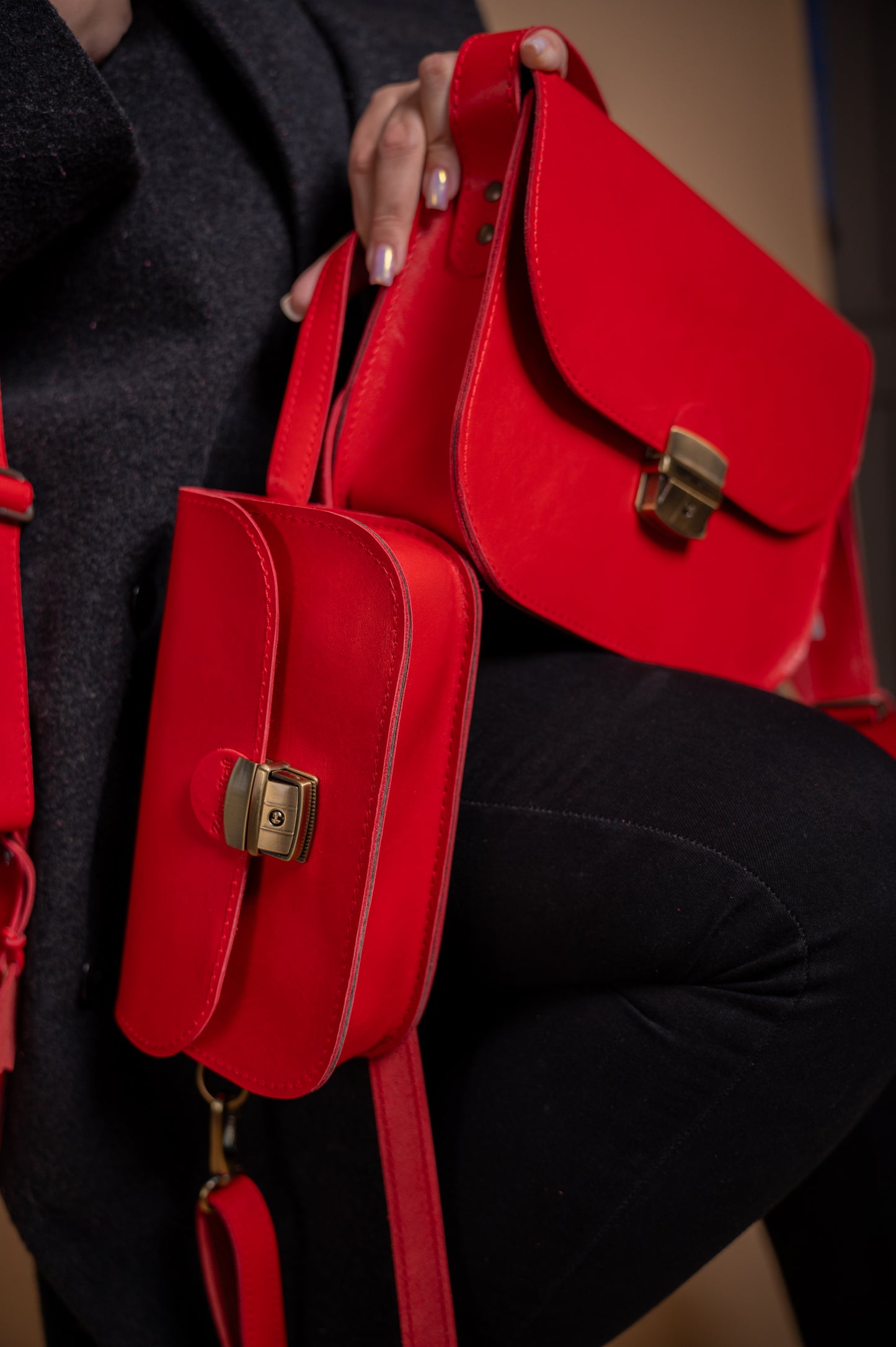 Saddle bag Mini Red