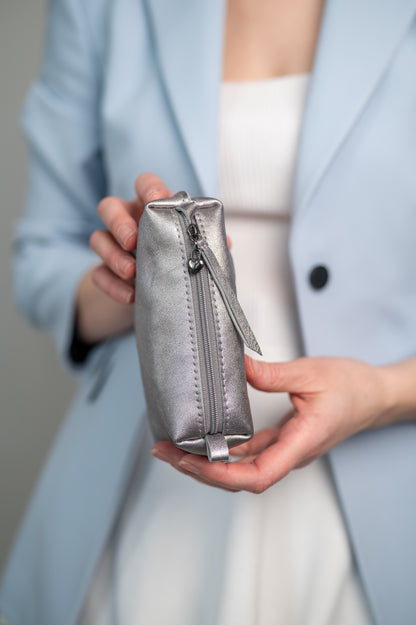 Cosmetic bag Dark silver