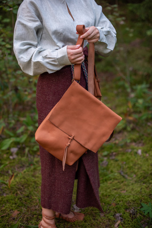 Large Messenger bag Light brown