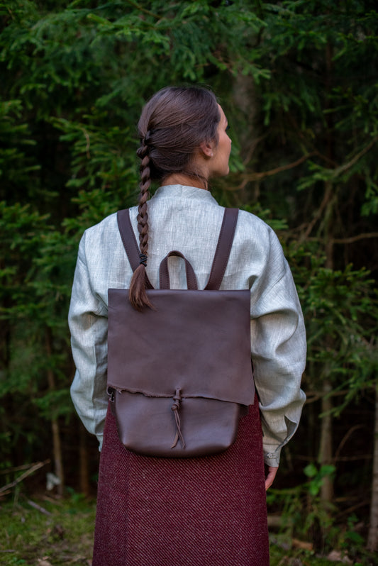 Messenger Backpack Dark brown