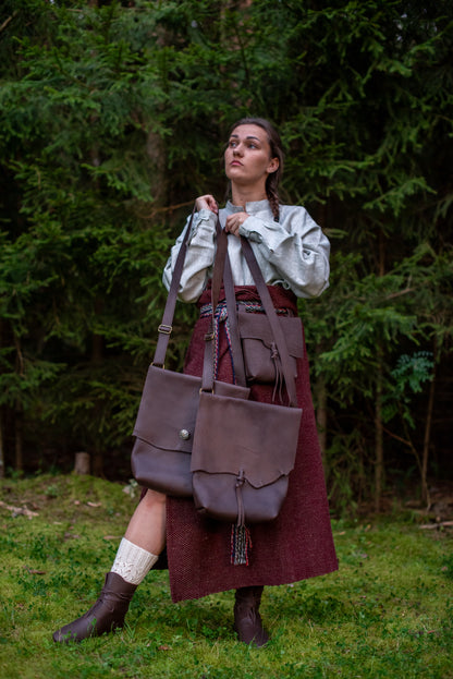 Large Messenger bag Dark brown