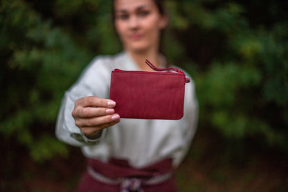 One pocket wallet Bordo