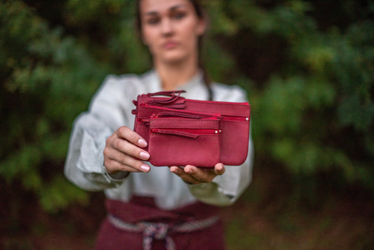 Two pocket wallet Bordo