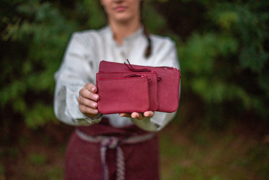 One pocket wallet Bordo