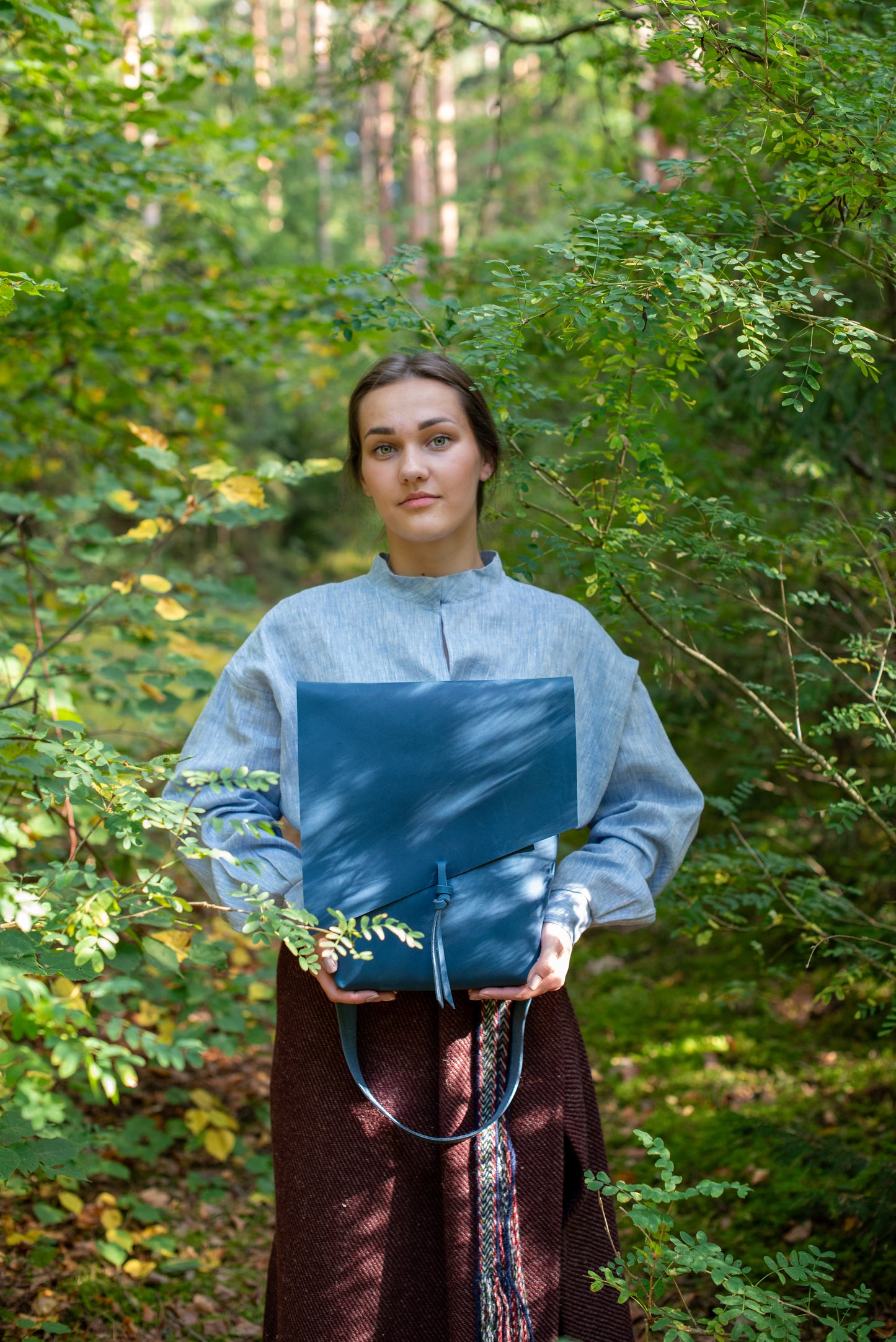 Large Messenger bag Blue