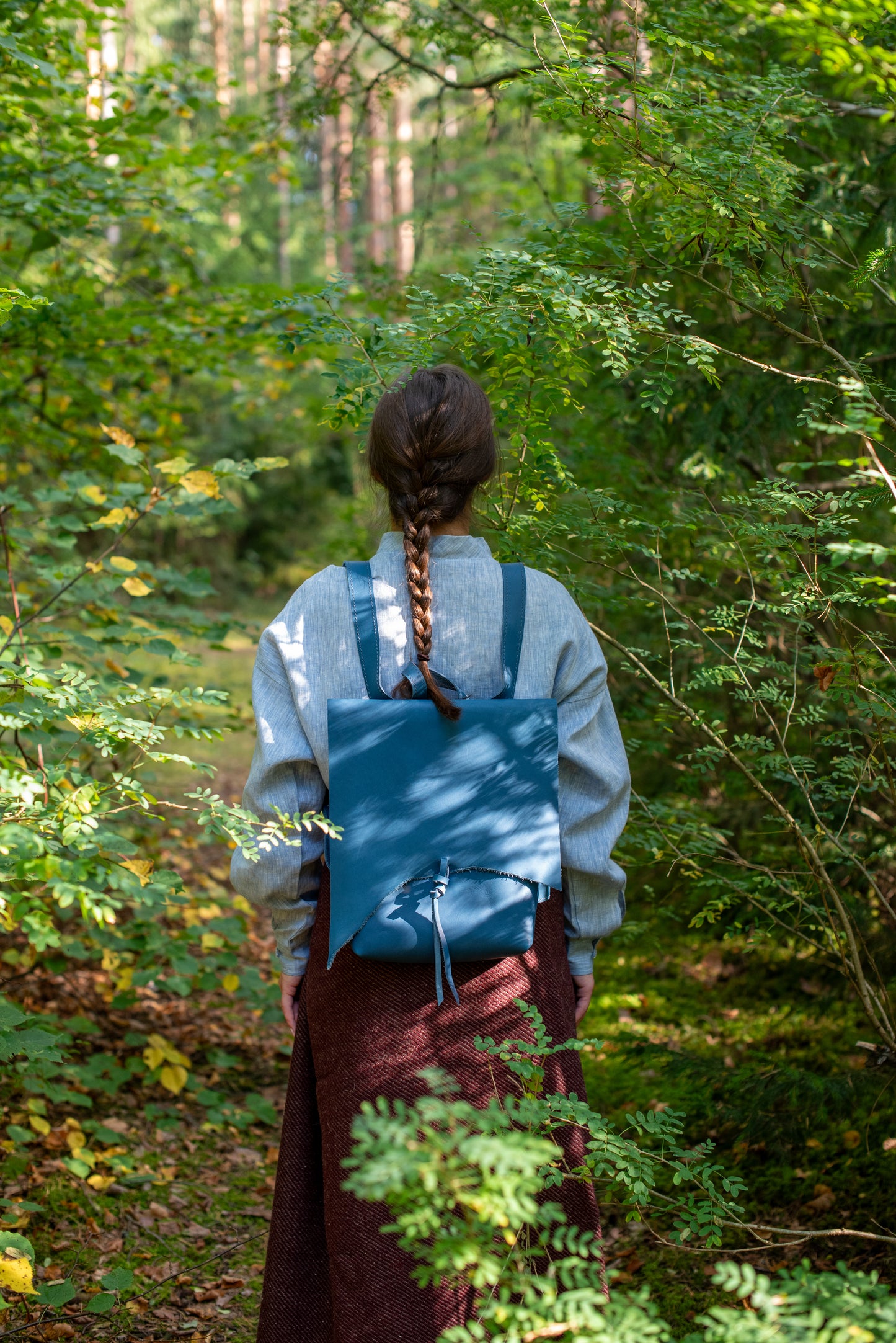 Messenger Backpack Blue