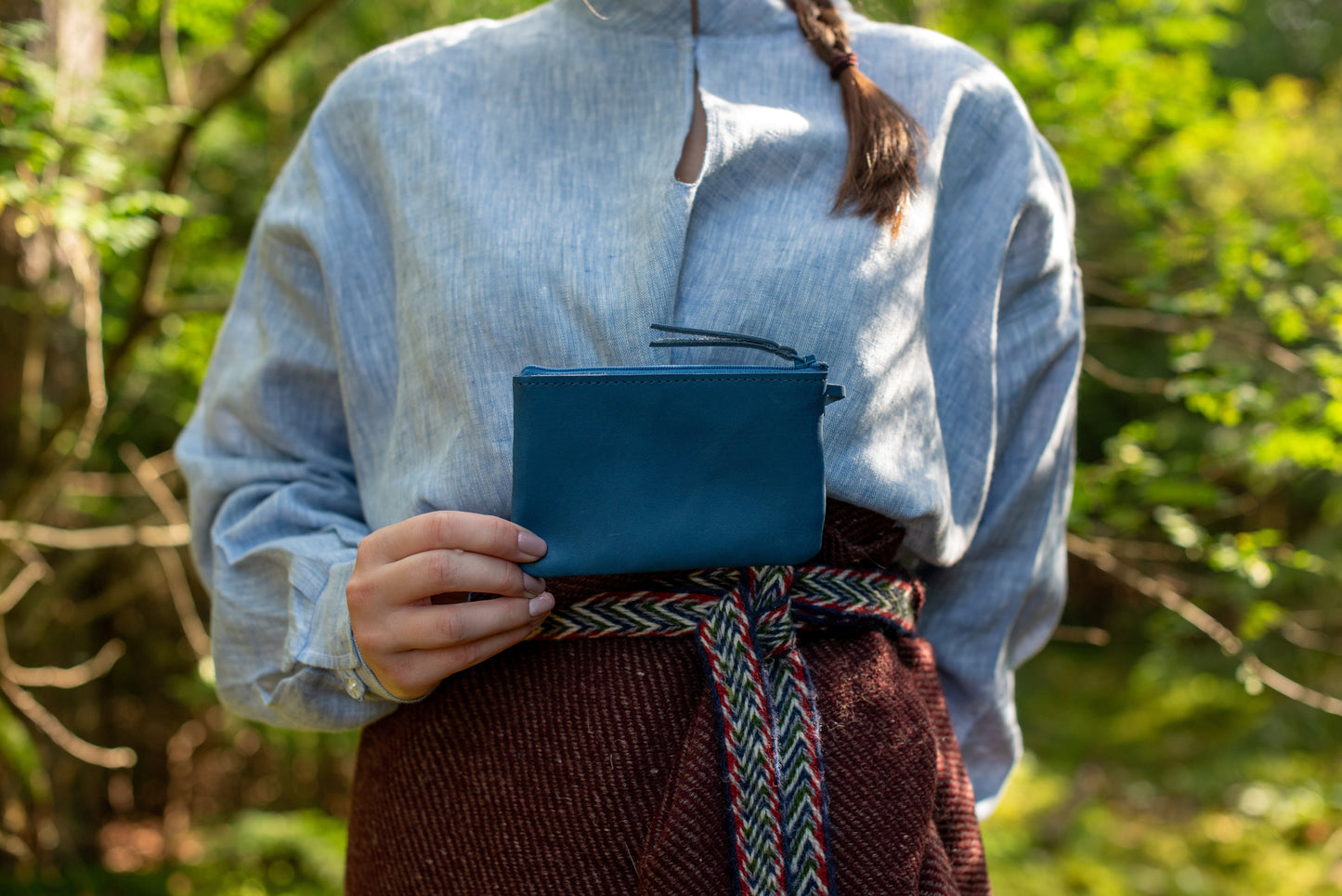 One pocket wallet Blue