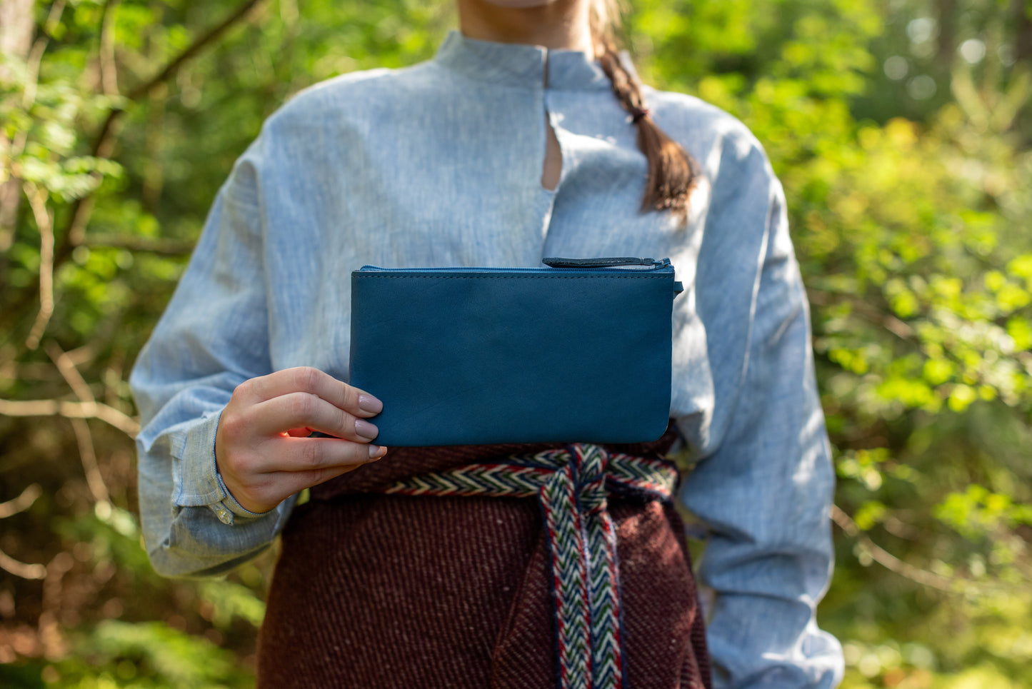 One pocket wallet Blue