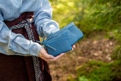 Two pocket wallet Blue