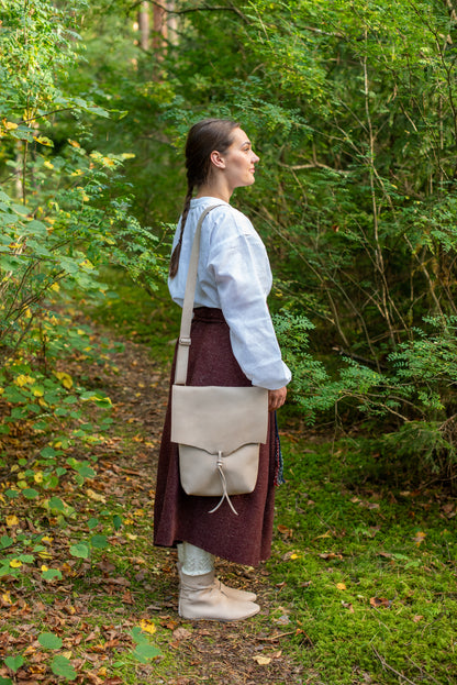 Large Messenger bag Beige