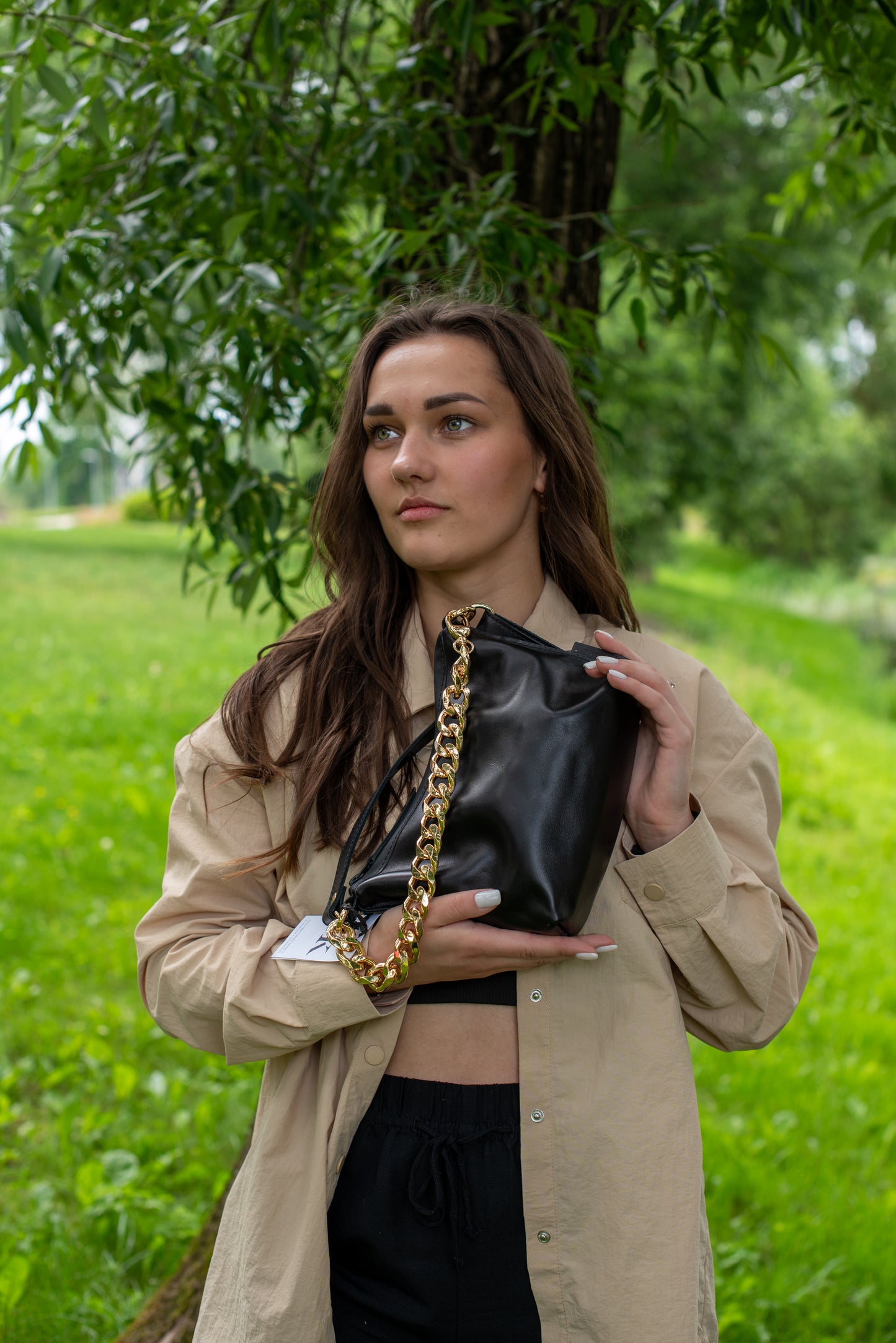 Just black Hobo bag Small