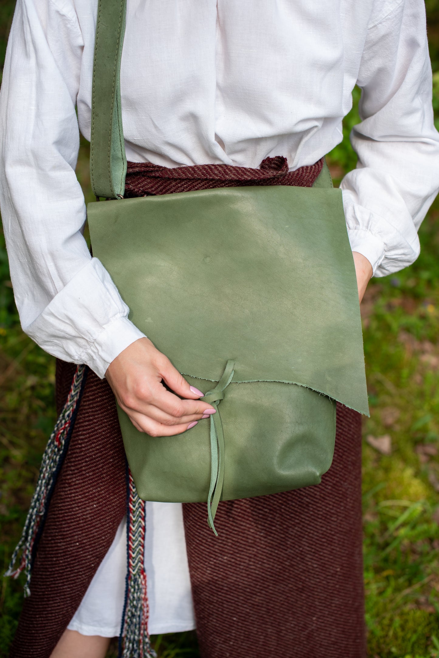 Large Messenger bag Green