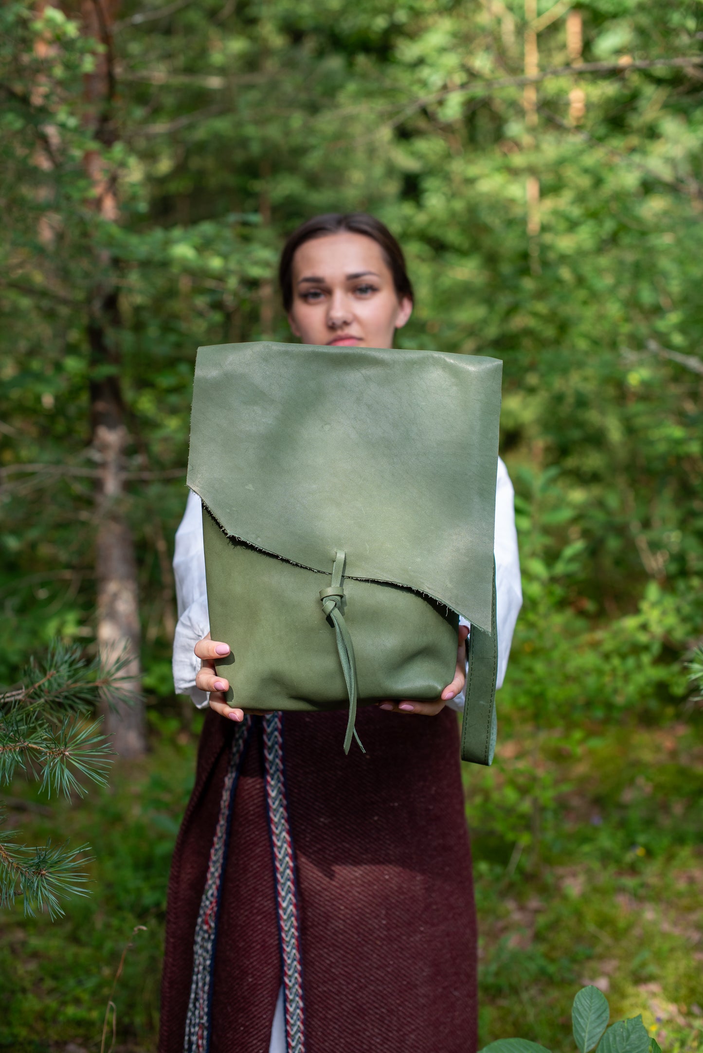 Large Messenger bag Green