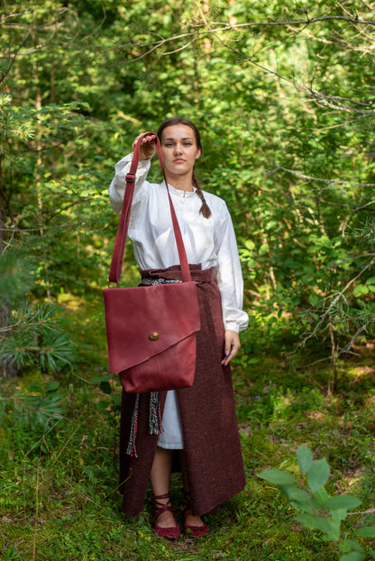 Large Messenger bag Bordo