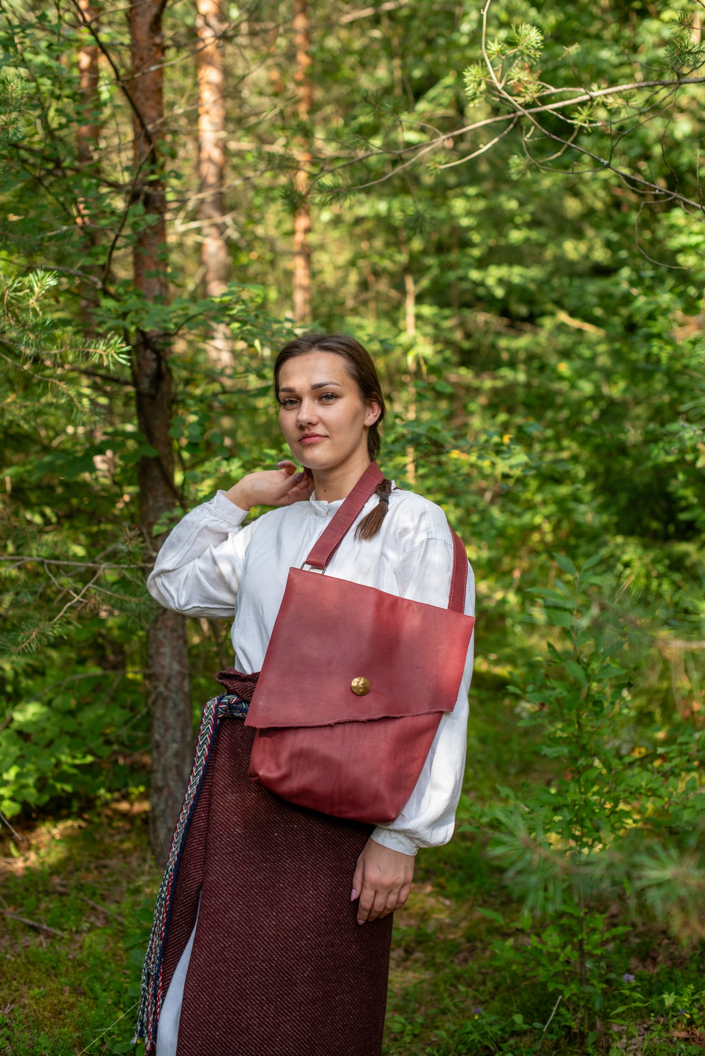 Large Messenger bag Bordo