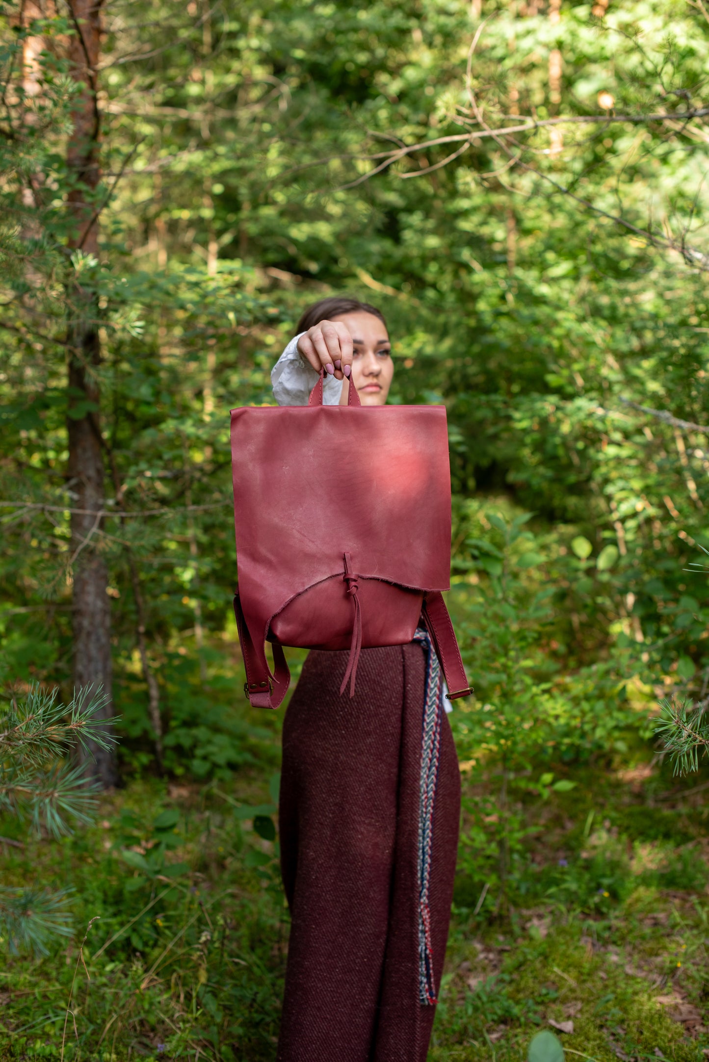 Messenger Backpack Bordo