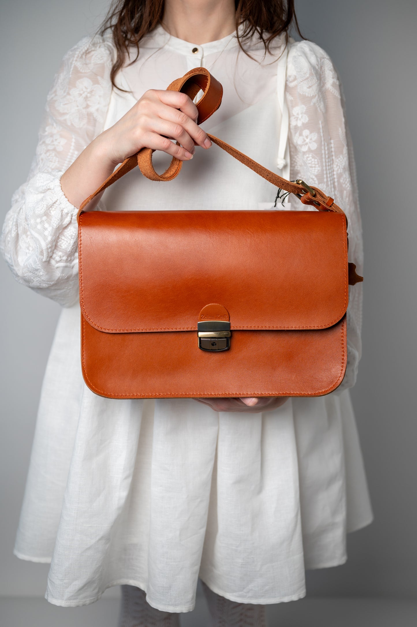 Saddle large bag Light brown