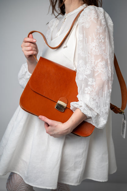 Saddle large bag Light brown