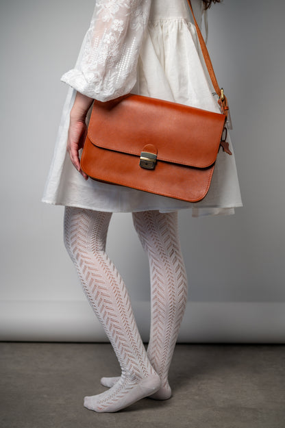 Saddle large bag Light brown