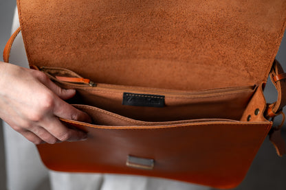 Saddle large bag Light brown