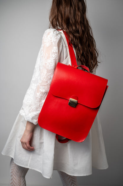 Saddle backpack Red
