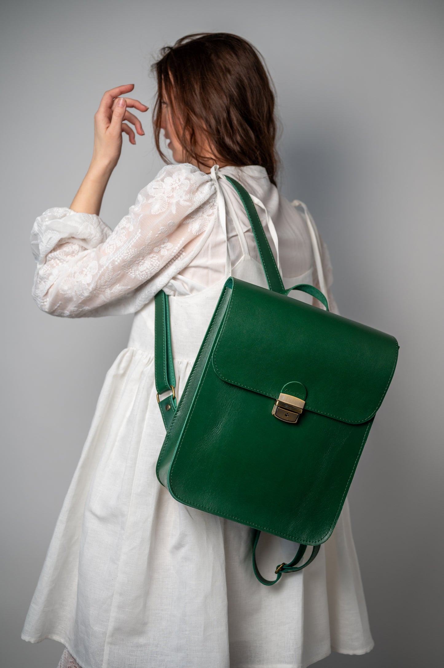 Saddle backpack Green
