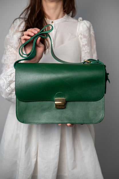 Saddle large bag Green