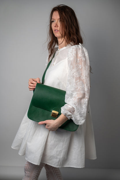 Saddle large bag Green