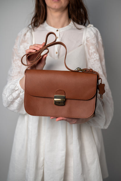 Saddle medium bag Natural brown