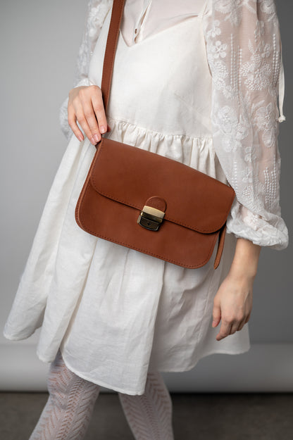 Saddle medium bag Natural brown