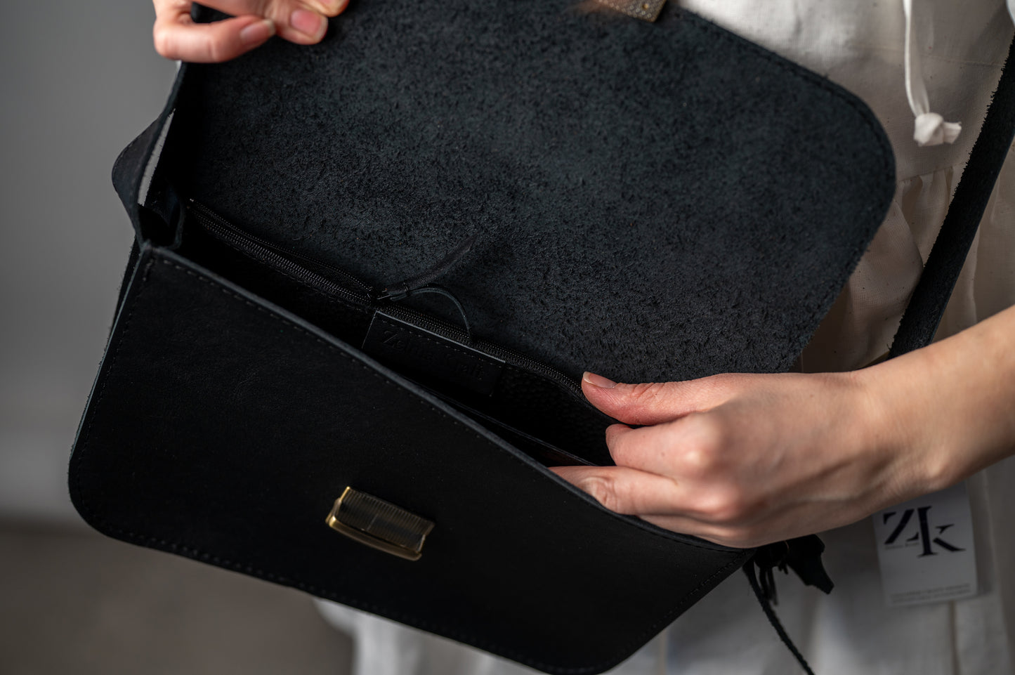 Saddle large bag Black