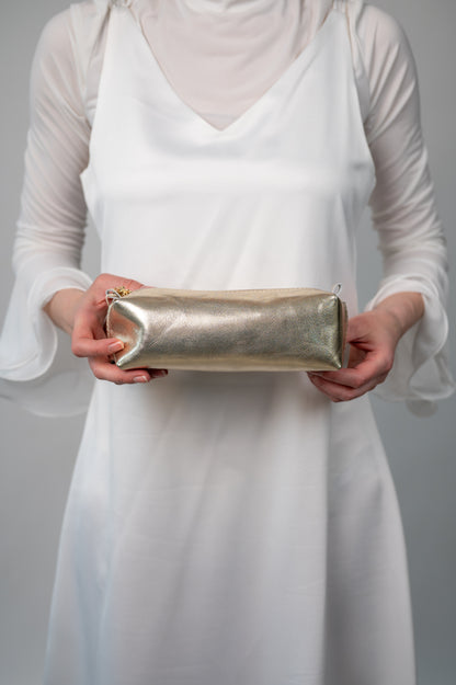 Cosmetic bag Soft gold