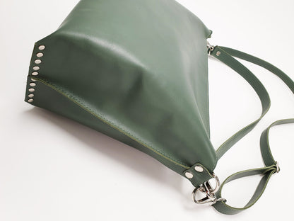 Colorful shoulder bag M Olive green