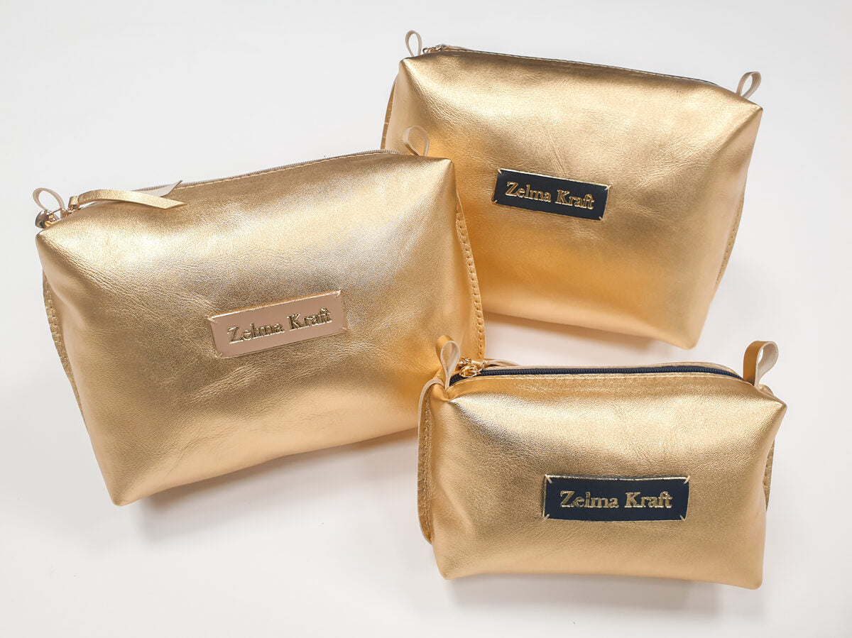 Colorful cosmetic bag XS Gold