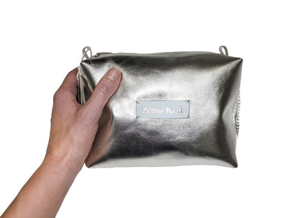 Colorful cosmetic bag XS Silver