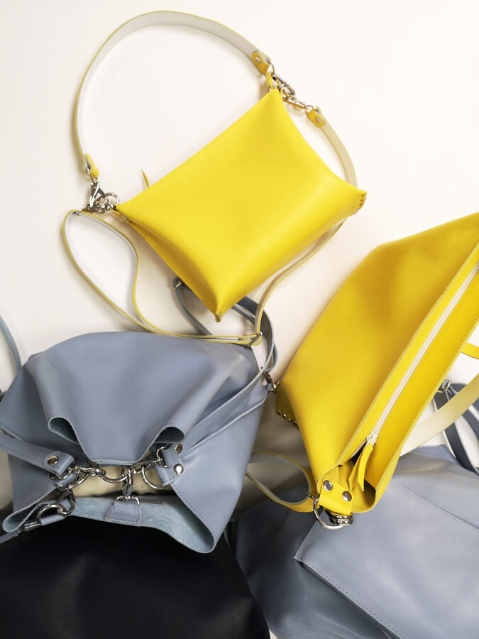 Colorful shoulder bag S Yellow