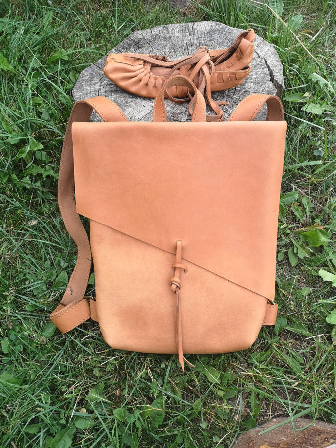 Messenger backpack Light brown