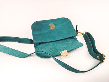 Saddle belt bag Quetzal green